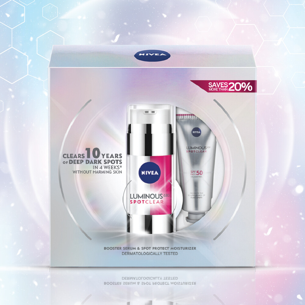 Gambar NIVEA Luminous 630 Spotclear Protection   Treatment Set   Anti Dark Spot   Dark Spot Remover   Brightening   Whitening