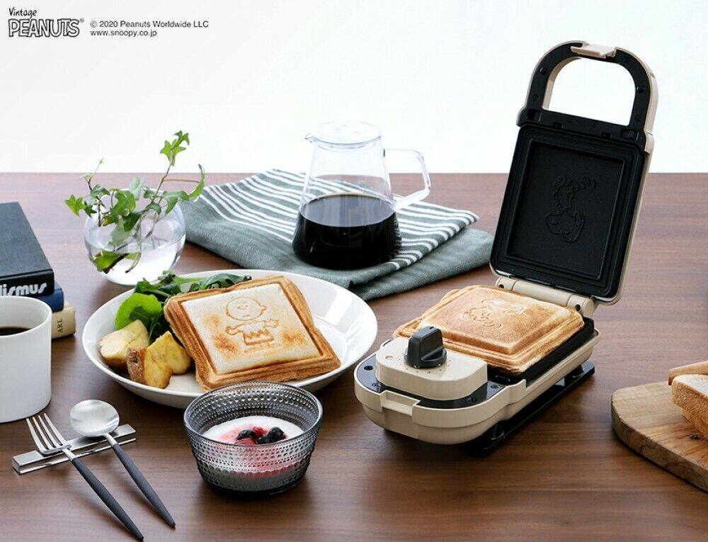 BRUNO X PEANUTS/Bruno X Peanut Hot Sandwich Maker Single