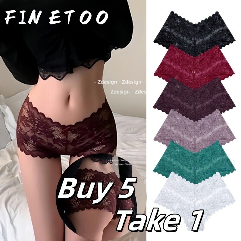 FINETOO Quần Lót Ren Cho Nữ Đồ Lót Gợi Cảm Phong Cách Cheekie Khoét Lỗ Hoa Đồ Lót Nội Y Nữ Quần Lót Thiết Kế Finetoo