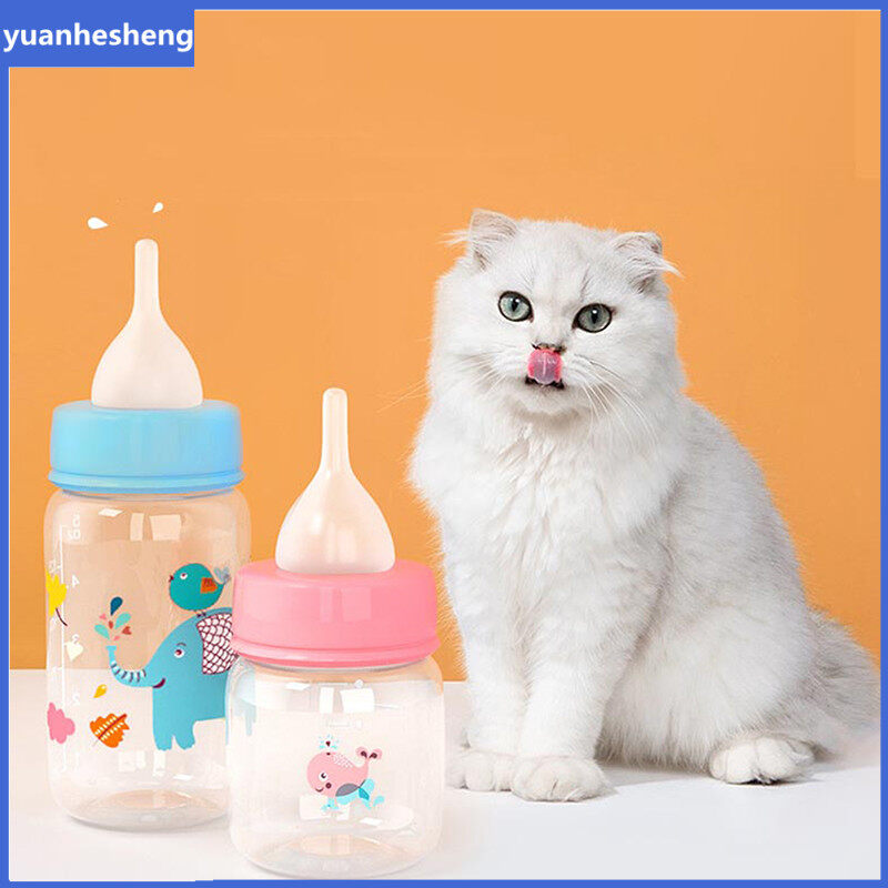 Yuanhesheng bộ bình sữa cho mèo con ăn uống bình sữa cho mèo con bình sữa cho con bú