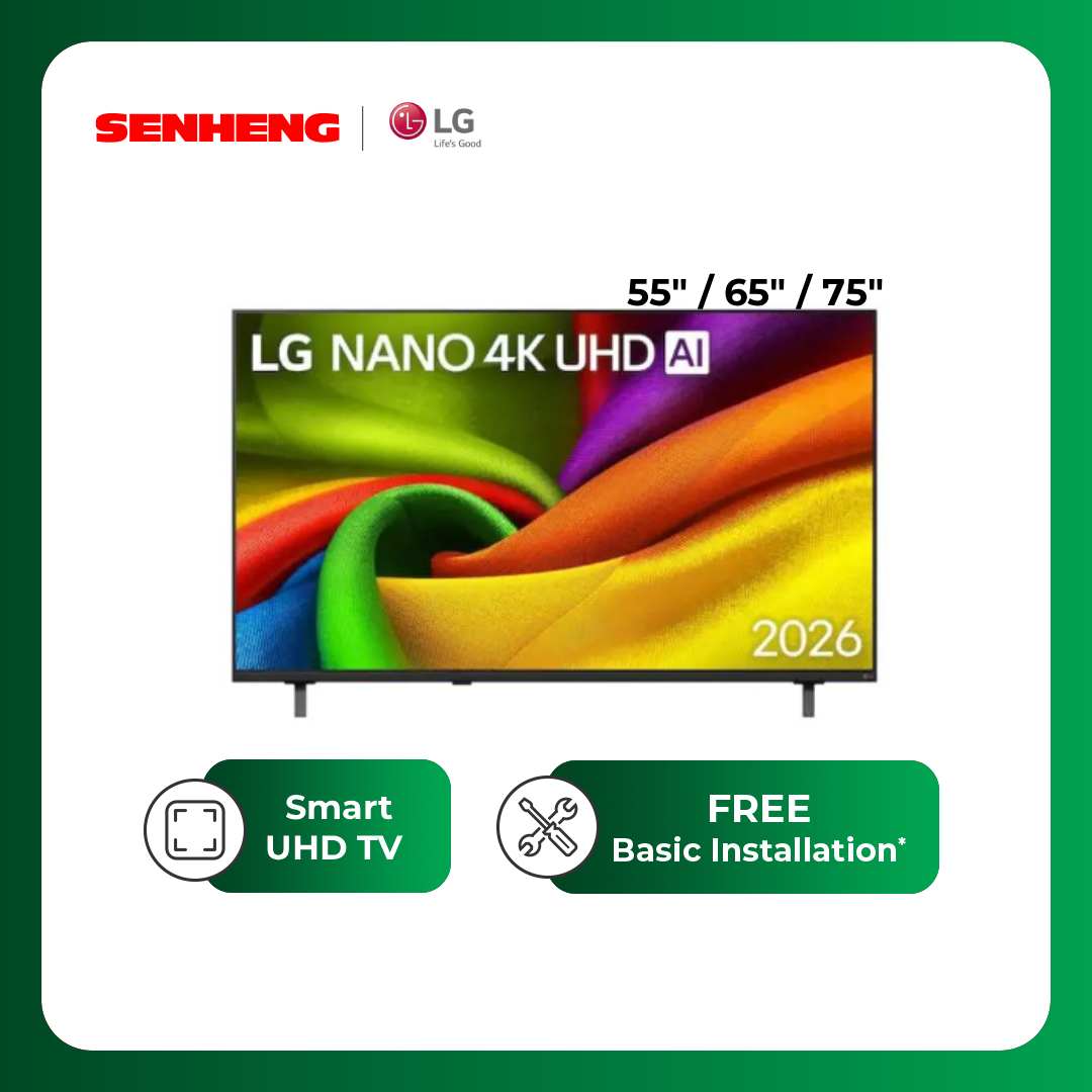 LG 55'/65"/75″ NANO 4K UHD AI NU86 Smart TV (2026)
