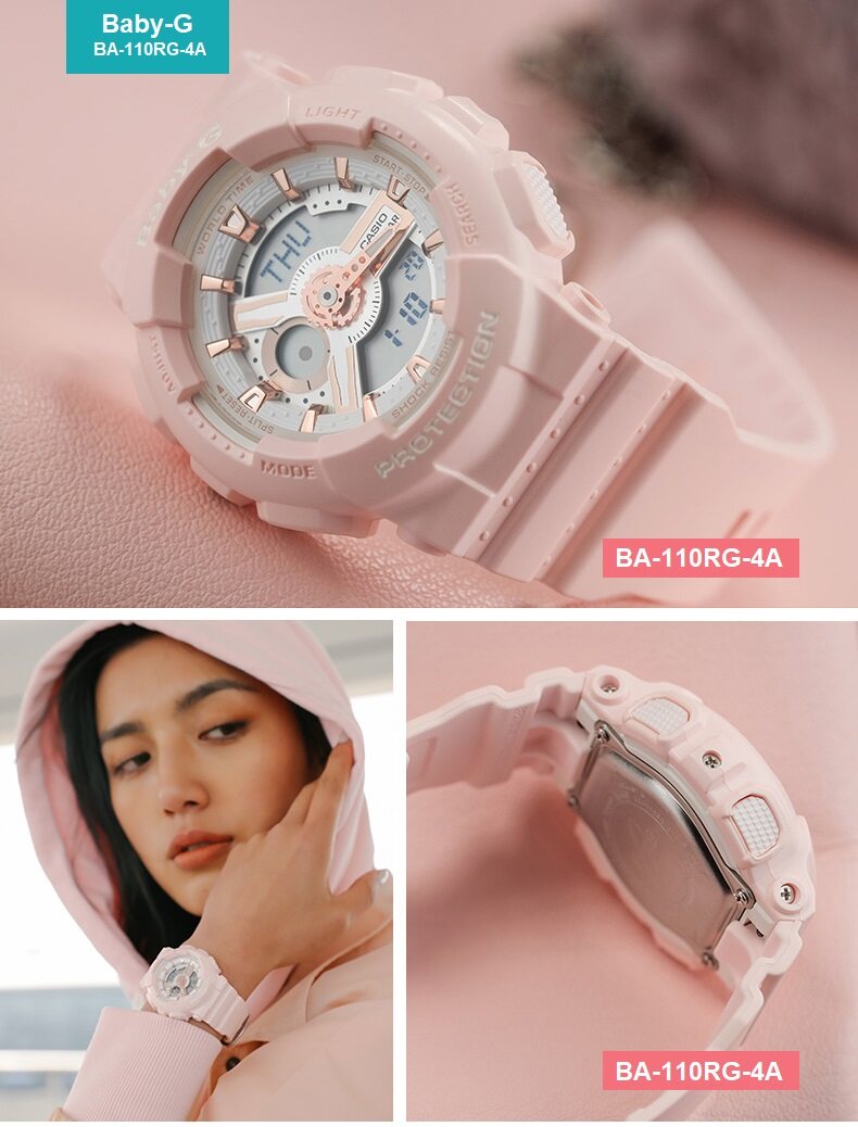 【超人気可愛い】新品 CASIO Baby-G   ローズ ゴールド Casio Baby G Shock Rose Gold CASIO BABY-G BG-169G-7B ローズ