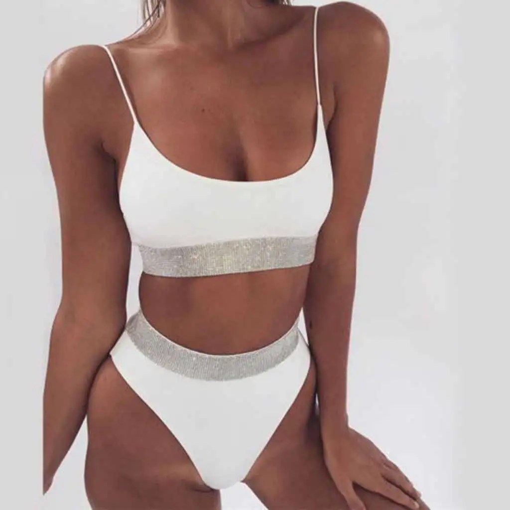 crop top two piece swimsuit