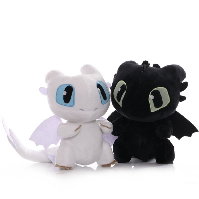 1pcs 22cm Dragon Stuffed Dolls How To Train Your Dragon Light