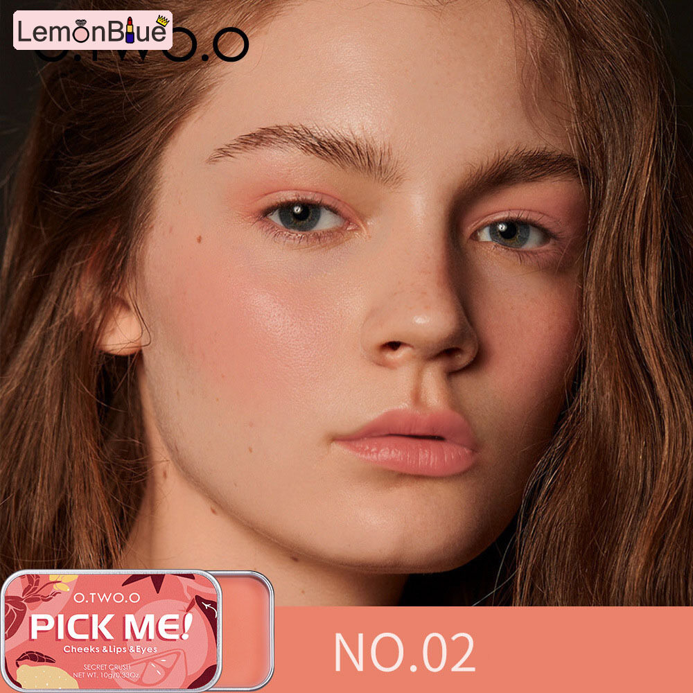 Gambar Monochrome Blush Palette Multi Use 3 in 1 Lipstick Blush Shadow Cream Waterproof Lipstick Blush Shadow Cream 3 in 1 Multi Use Waterproof Long Lasting Monochrome Blush Palette Cosmetics