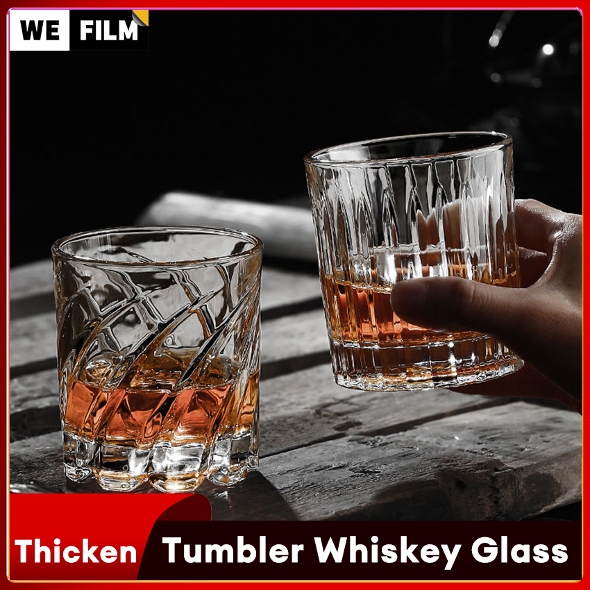 Rotatable Whiskey Glass Old Fashioned Glass Drinking Bourbon Scotch Cocktails Whisky Shake Cup Creative Personality Glass ราคา 215 บาท*ส่งฟรี