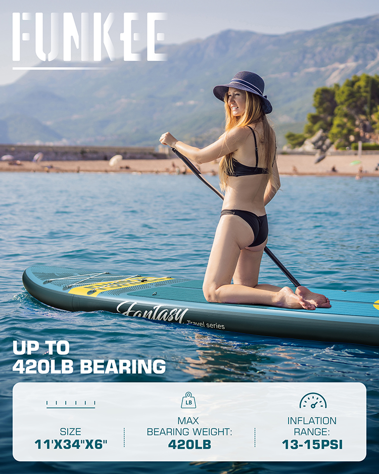 funkee Inflatable Paddle Boards Ultra-Light Stand Up Paddleboard with Different Configurations SUP Accessories for Adult & Youth ราคา 9,420 บาท*ส่งฟรี