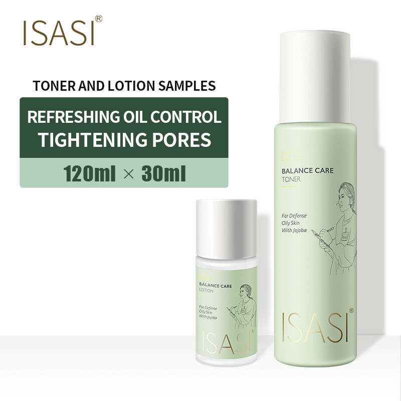 Gambar ISASI ?buy 1 get 1 free?120ml Clear Balanced Toner Hydrating Moisturizing Oil Control Shrinking Pores Wet Packing Lotion for Oily Skin