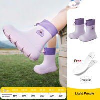 Lemonkid Children‘s Waterproof Anti-slip Rainboots EVA Drawstring Calf Rain Shoes Flexible Soft Mud Boots 3-12 Boys Girls LK2251040