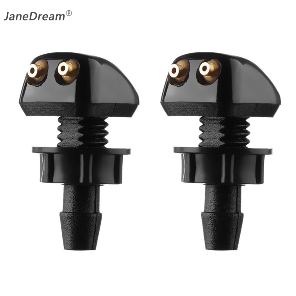 JaneDream 2Pcs Universal Front Windshield Washer Wiper Nozzle Sprayer for Honda City Odyssey Civic CRV HRV Legend Jazz RR VTi Fit Car Cleaning ราคา 22 บาท*ส่งฟรี