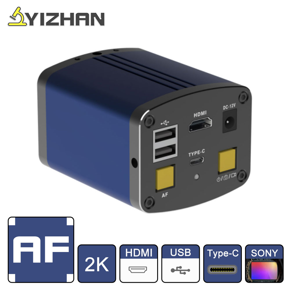 Autofocus Video Microscope Camera SO-NY IMX307 HDMI Type-C 1080P 60FPS Built-in Software For Monocular Trinocular Microscopes for relife ราคา 10,551 บาท*ส่งฟรี