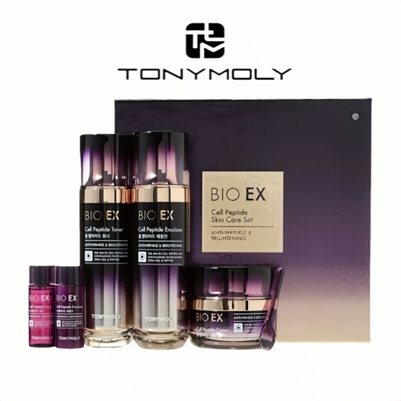 100% Original] TONYMOLY Bio Ex Cell Peptide 3 Pieces Set（Emulsion