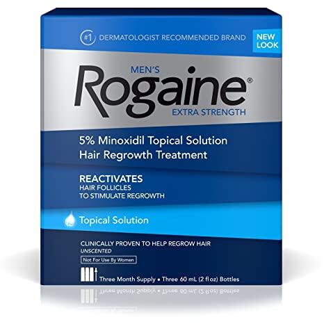 Gel mọc tóc Nam Men’s Rogaine 5% Minoxidil Extra Strength hộp 3 chai