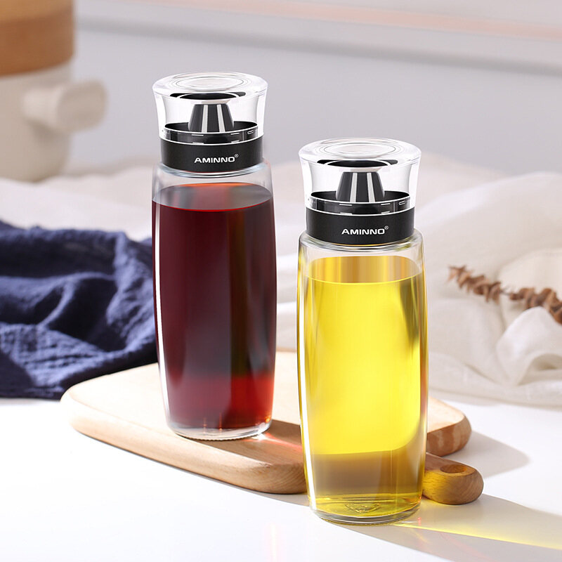 Gambar Glass Oil Pot Wholesale Creative Kitchen Sesame Oil Bottle Soy Sauce Bottle Vinegar Bottle