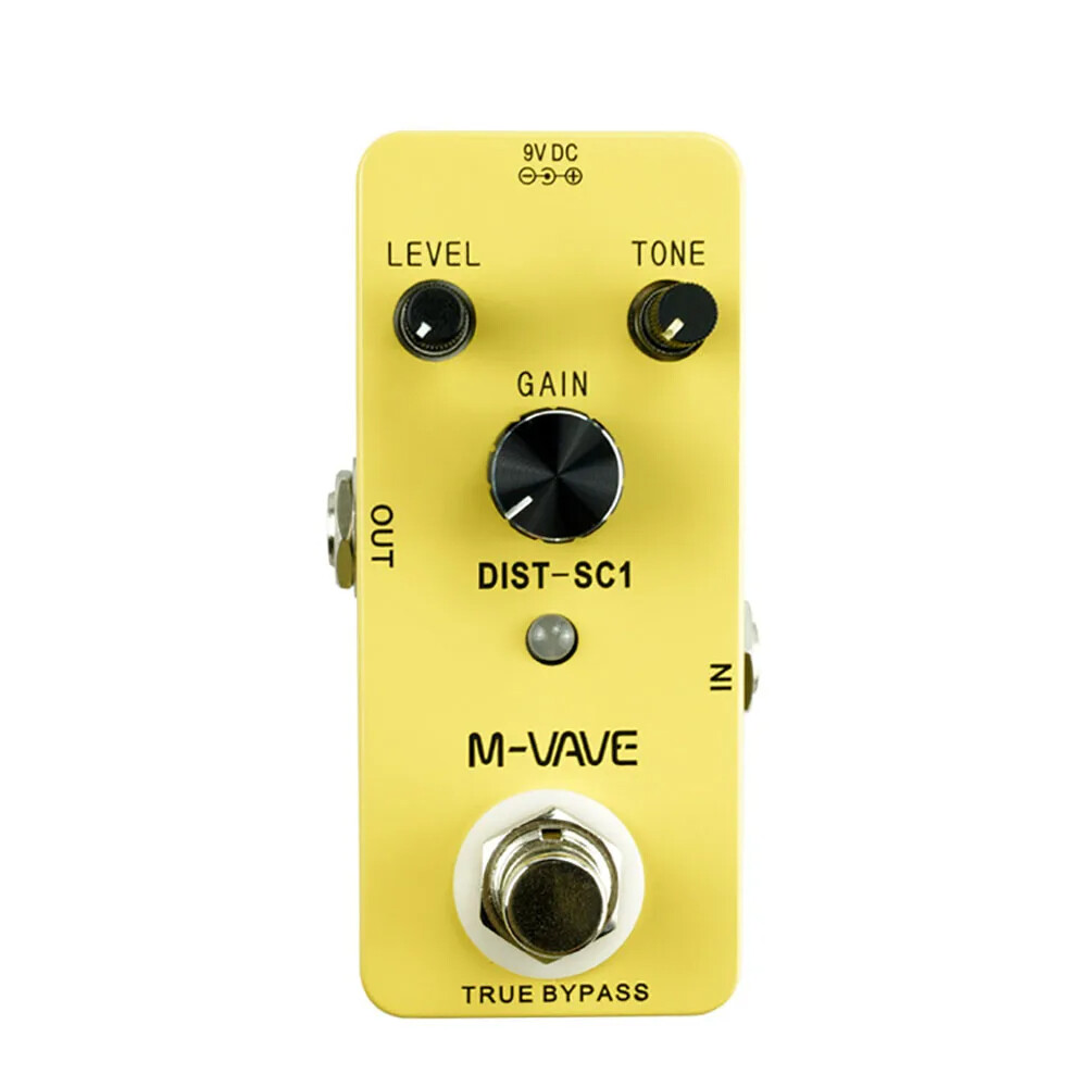 M-VAVE Distortion-SC1 Cube bé cho guitar điện/Bass/Acoustic Guitar tone méo chậm trễ bàn đạp hiệu ứng chức năng true bypass cuvave