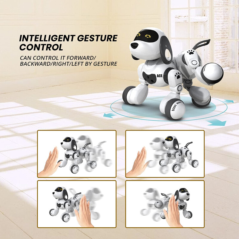robot thú cưng điện tử bằng đá dễ thương robot bài hát phát nhạc cảm ứng 4