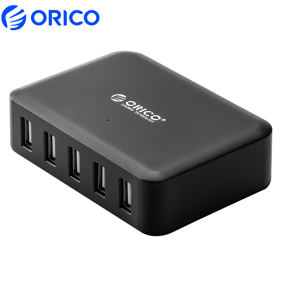 ORICO Máy tính để bàn 5 sạc USB loạt đa cổng sạc USB Đế sạc cho điện thoại iPhone Samsung Xiaomi Huawei văn phòng nhà cửa sạc để bàn trạm