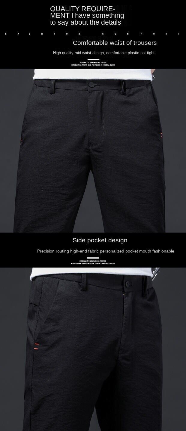 Summer ice silk thin five-point sports casual shorts cropped trousers for men latest Korean style trendy loose all-match