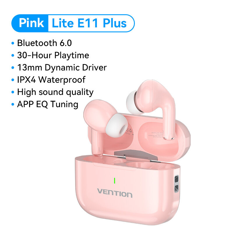 Tai Nghe Bluetooth 5.4 Vention Lite E11 Tai nghe không dây Earbuds cho iPhone Samsung Xiaomi Huawei