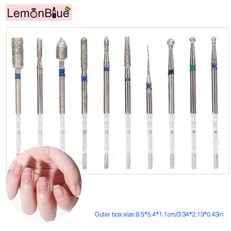 Gambar LemonBlue Nail Drill Bits Set Professional Electric Manicure Head Replacement Accessories Manicure Pedicure Polishing Tools