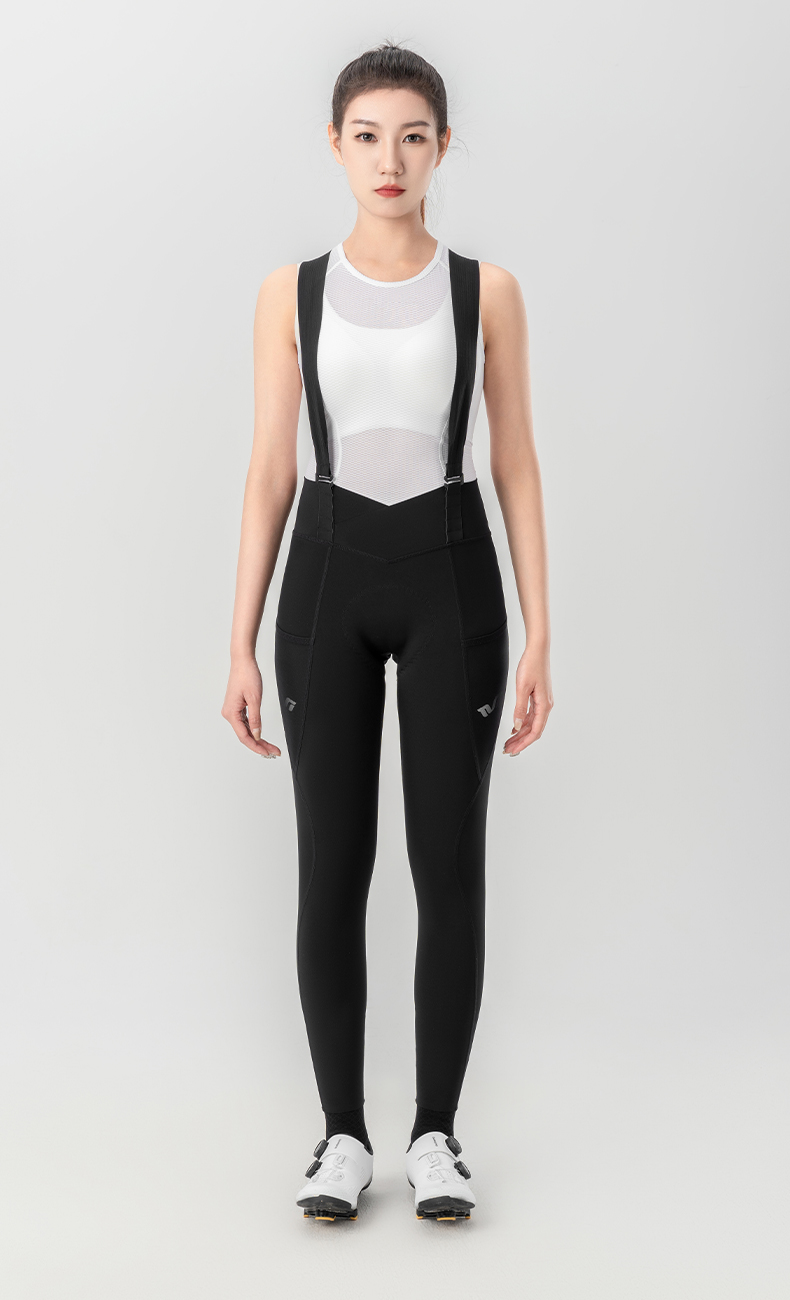 【TVI】Pantaloni da ciclismo da donna ROCKBROS Pantaloni da ciclismo da donna ad alta elasticità ad asciugatura rapida con cinturino staccabile MTB Pantaloni da ciclismo da strada Pantaloni da equitazione traspiranti con tasca laterale