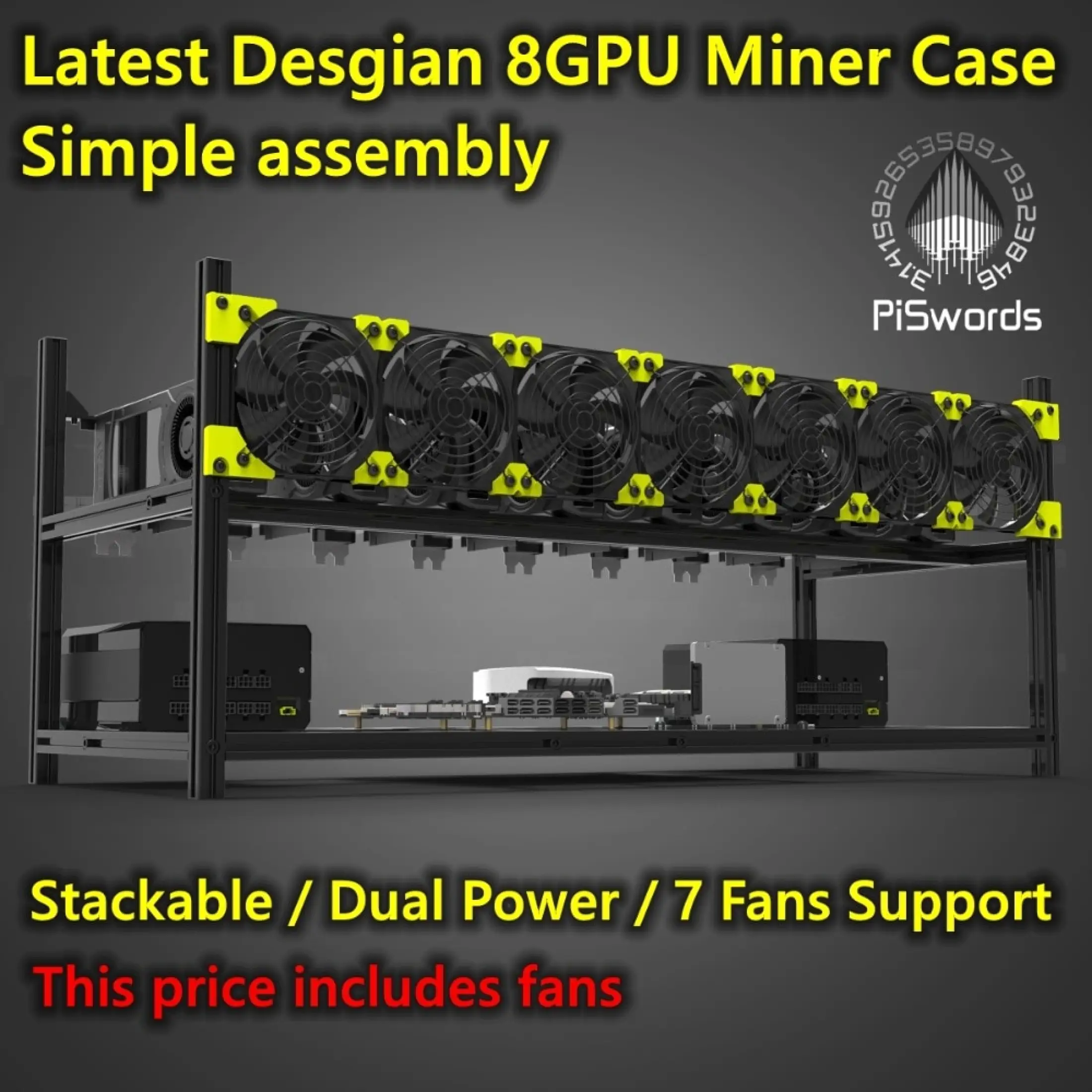 8 Gpu Ethereum Mining Rig - Veddha 6 8 Gpu Mining Rig Stackable Case Aluminum Alloy Stackable Eth Zec Btc Graphics Card Mining Buy At A Low Prices On Joom E Commerce Platform : 1 best graphics cards for mining ethereum.