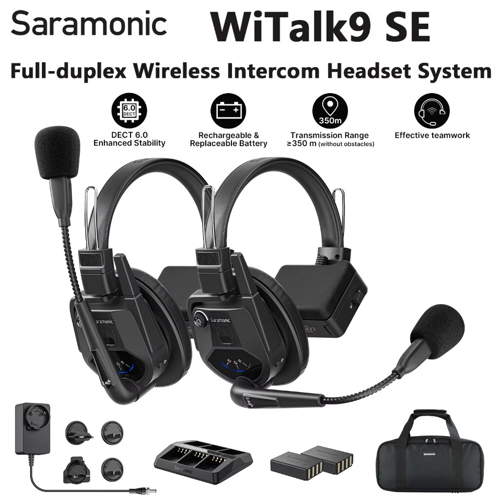 Saramonic Witalk9 SE-5S Full-duplex Wireless Headset Intercom Communication System for Short Video Filming Outdoor Team-building ราคา 24,110 บาท*ส่งฟรี