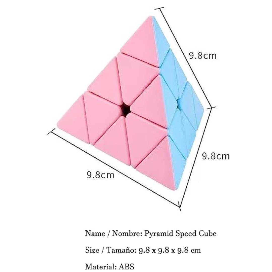 Carnavalife Cubo De Rubik Speed Cube – Sin Pegatinas, Giro Suave Y Rápido, Forma Pirámide, Juguete Educativo Para Niños Y Adultos