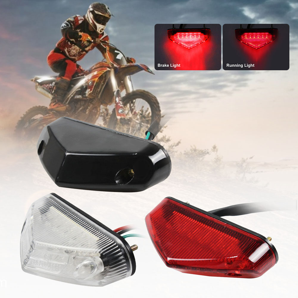 Js đèn đuôi phanh led đa năng 12v chỉ báo tín hiệu đèn phanh sau xe máy atv dirt bike, đèn hậu xe đạp