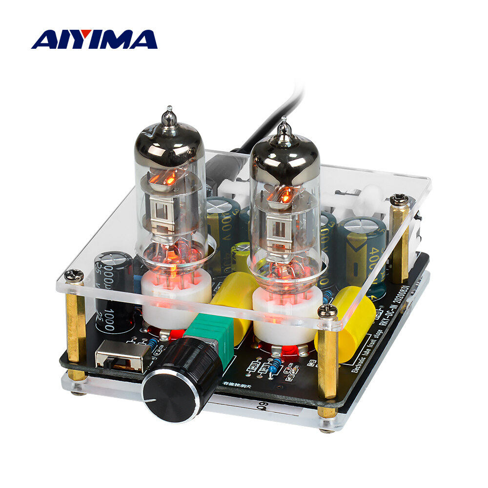 AIYIMA Upgraded 6A2 Tube Preamplifier Amplifiers HiFi Tube Preamp Auido Amp Speaker Sound Amplifier