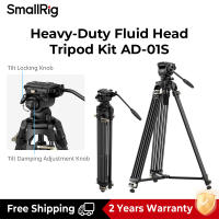 SmallRig AD-01 ระบบขาตั้งกล้องวิดีโอพร้อมล้อเลื่อน ขาตั้งกล้องสำหรับงานหนักขนาด 73 นิ้ว พร้อมหัวแบบฟลูอิด 360 องศาและแผ่นปลดเร็วสำหรับกล้อง DSLR กล้องวิดีโอ 3751B