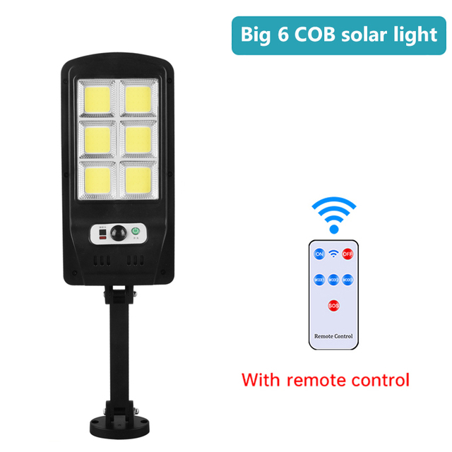 Đèn tường năng lượng mặt trời cảm biến 500W COB/LED IP65 chống nước với cảm biến chuyển động thích hợp cho chiếu sáng ngoài trời đường phố vườn hoa - chế độ chiếu sáng