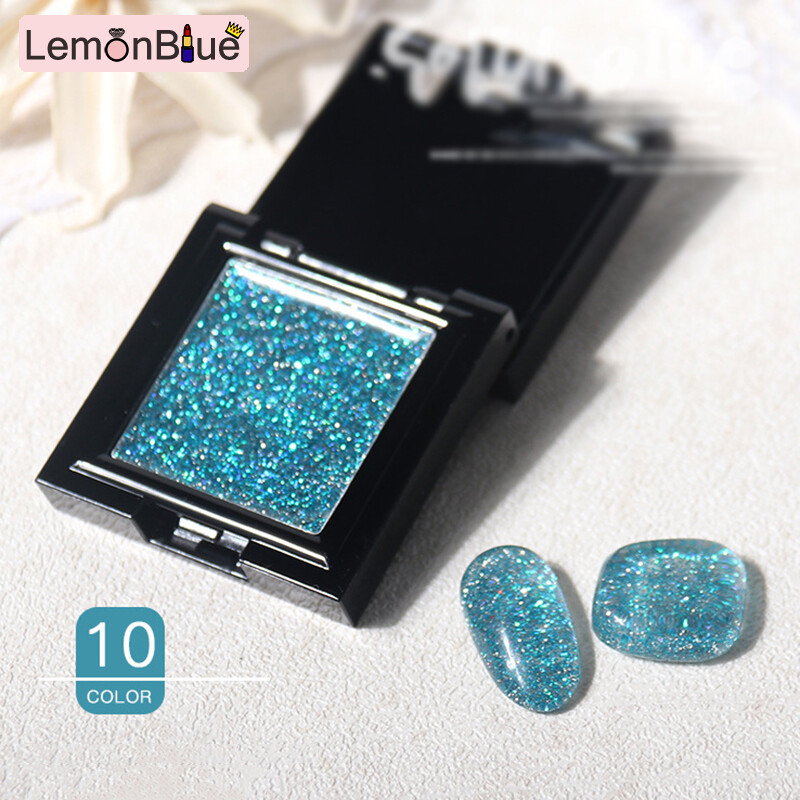 Gambar LemonBlue Super Shining Nail Gel Polish UV LED Soak Off Gel Nail Art Manicure for Starter Super Shining Nail Gel Polish for Starter Manicure Salon DIY at Home UV LED Soak Off Gel Nail Art Manicure
