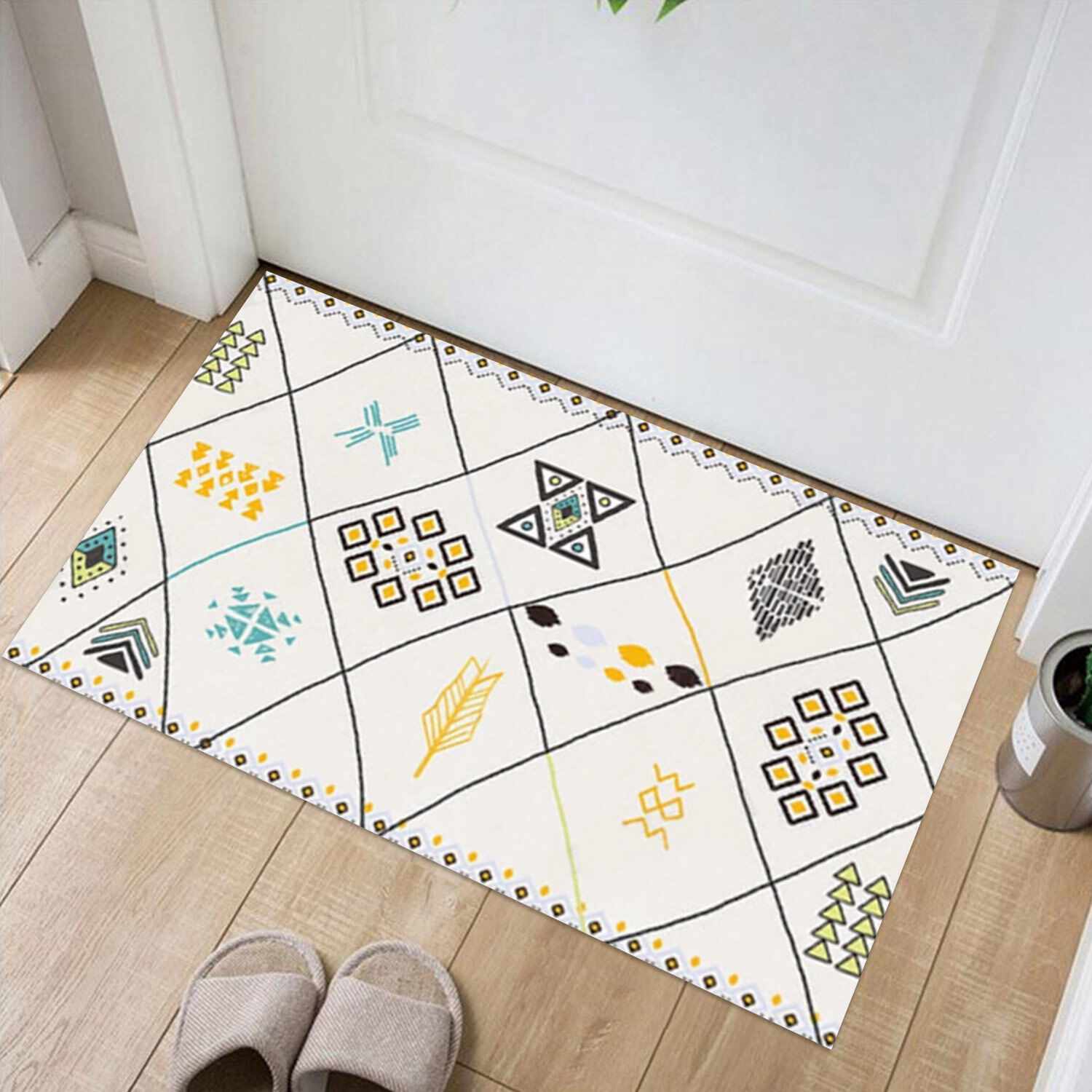 Moroccan Doormat Rectangle Area Rug Floor Door Mat Carpet With Non Slip Rubber Backing For Indoor Outdoor Front Door Entryway 40 X 60cm Lazada Ph