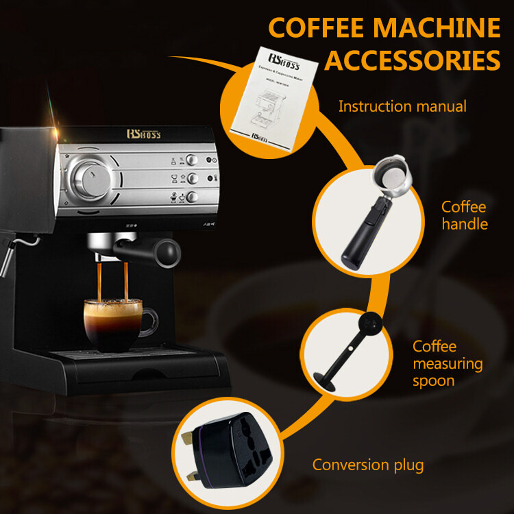 エスプレッソマシン　Donlim DL-KF6001 DONLIM - MAQUINA DE CAFE ESPRESSO DL-KF6001 - Elmer