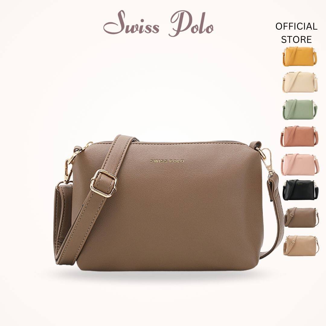 Swiss Polo Ladies Sling Bag Multi Colour Quilted Top Handle