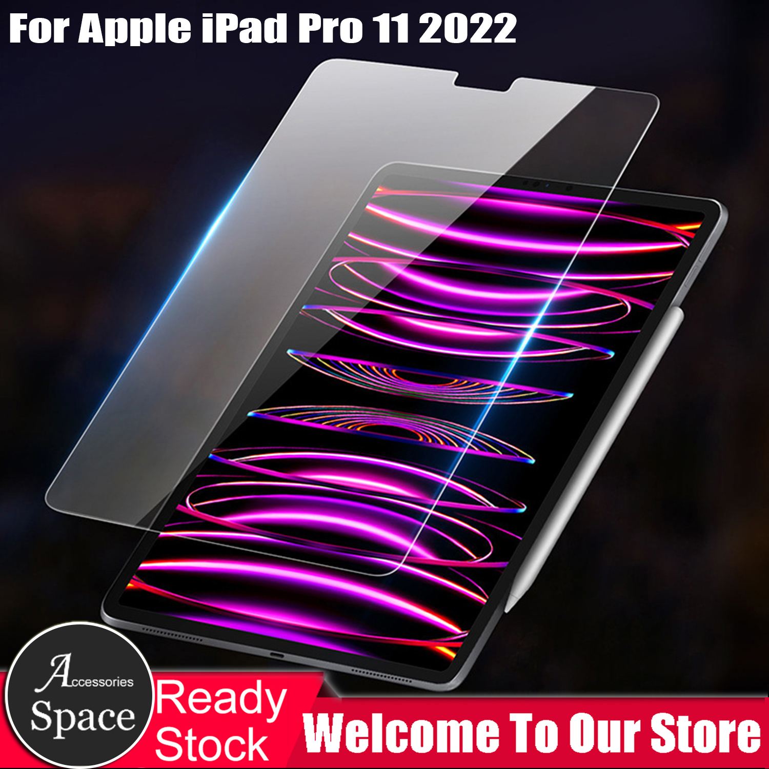 Miếng dán kính bảo vệ cho apple ipad pro 11 miếng dán kính cường lực chống xước bảo vệ màn hình hd cho ipad pro 11 inch, a2435 a2761 a2762 thế hệ thứ 6