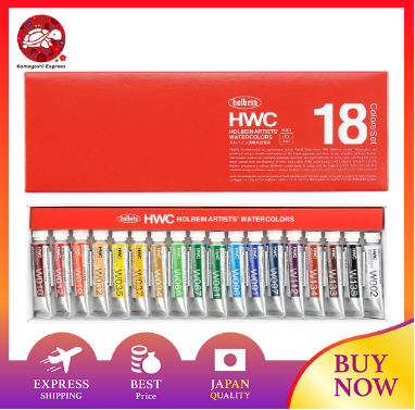 Holbein Transparent Watercolors W403 5ml 18 Colors Set 3403 Finish Type Transparent Watercolor