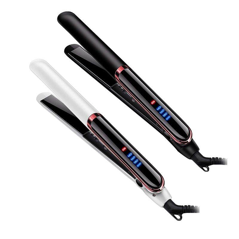 Hair Straightener For Straight Hair Curly Hair Dry-Wet Dual Purpose Flat  Iron Led Digital Straightening (Black) 