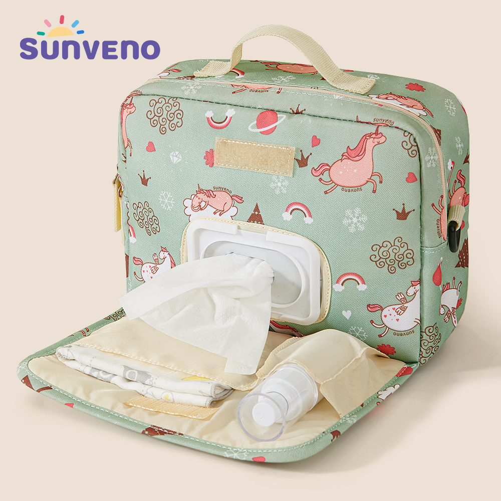 Sunveno Fashion Wet Bag Waterproof Diaper Bag Washable Cloth Diaper Baby Bag Reusable Wet Bags 23x18cm Organizer For Mom ราคา 369 บาท*ส่งฟรี