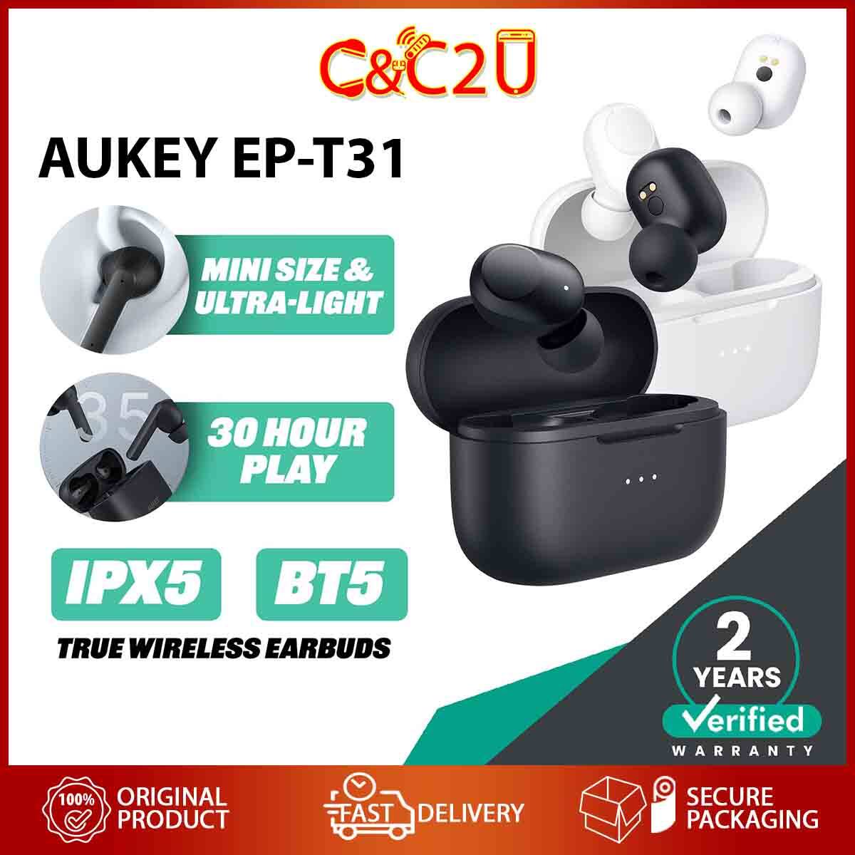 aukey wireless charging earbuds elevation