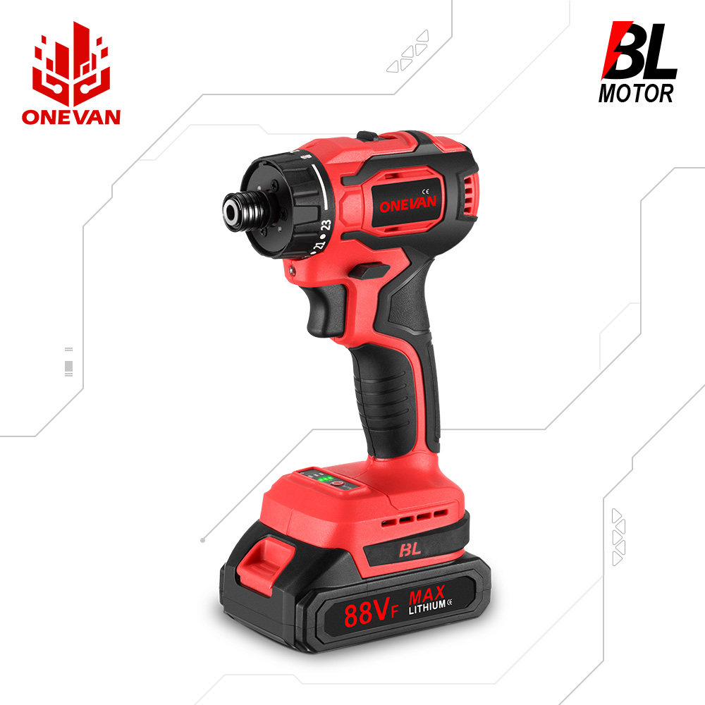 Onevan 23 + 1 mô-men xoắn động cơ điện không chổi than tuốc nơ vít 2 tốc độ công cụ sửa chữa vặn vít điện công cụ điện cho Makita 18V Pin