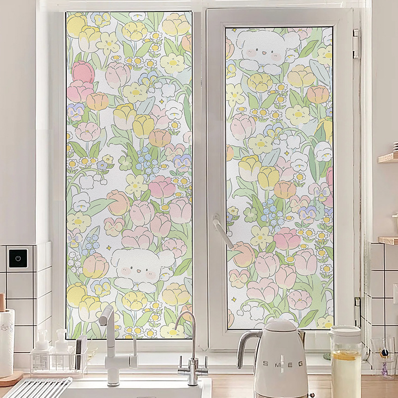 Guan chống nhìn trộm Phim dán kính cửa sổ cửa sổ mờ giấy mờ nhà vệ sinh phòng tắm chống chói