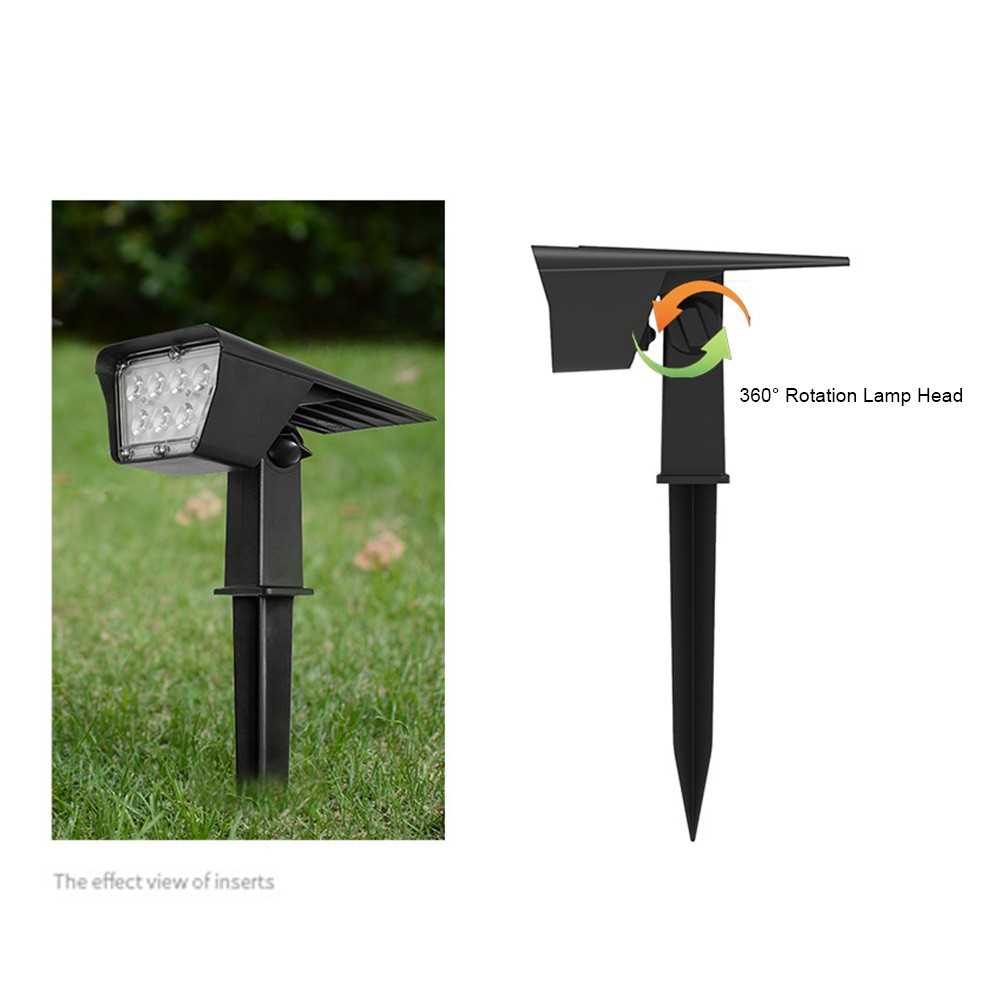 Solar Ground Inserted Lamp Lamp Outdoor Decorative Light IP65 360 Free ...