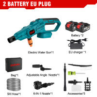 Pressure Washer 200Bar High Pressure Water Jet Brushless Electric High Pressure Washer Car Wash Water G.un Garden Irrigation Tool for Makita 18V Battery