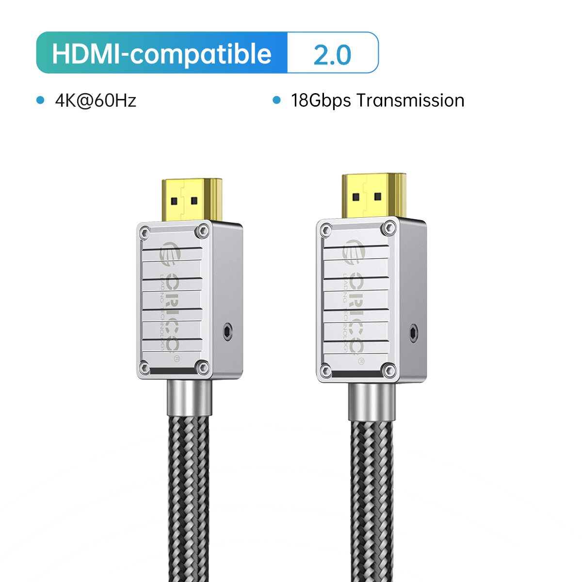 ORICO 8K Cáp HDMI 100cm HDMI tốc độ cao cáp HDMI S bện Nylon & vàng kết nối 4K 60Hz HD siêu nét 2K 1