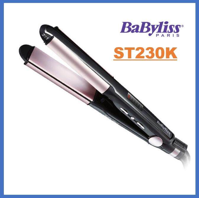BaByliss ST 330 2-In-1 DIAMOND CERAMIC Wet And Dry Hair Curler &  Straightener st330k | Lazada