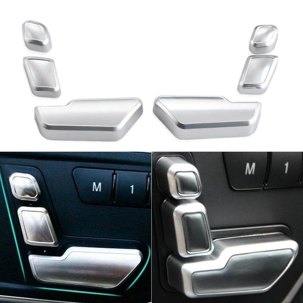 6pcs Chrome Door Seat Buttons Switch For MercedesBenz Interior Car