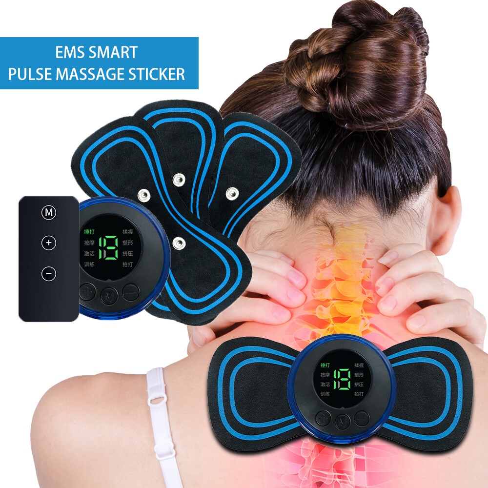 Ems máy mát xa điện mini máy kích thích giảm đau cổ dụng cụ thư giãn chân lưng mát xa cổ tử cung cầm tay