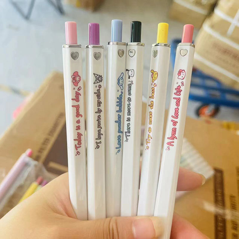 Bút mực nước ép dễ thương Bút ký mực đen dễ thương bút sinh viên 0.5mm